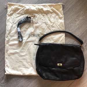 J. Crew Collection Leather Satchel with Removable Strap